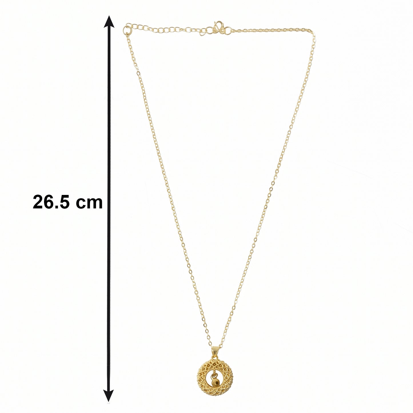 Stylish Fancy Golden Necklace with Intricate Design (1 Pc)