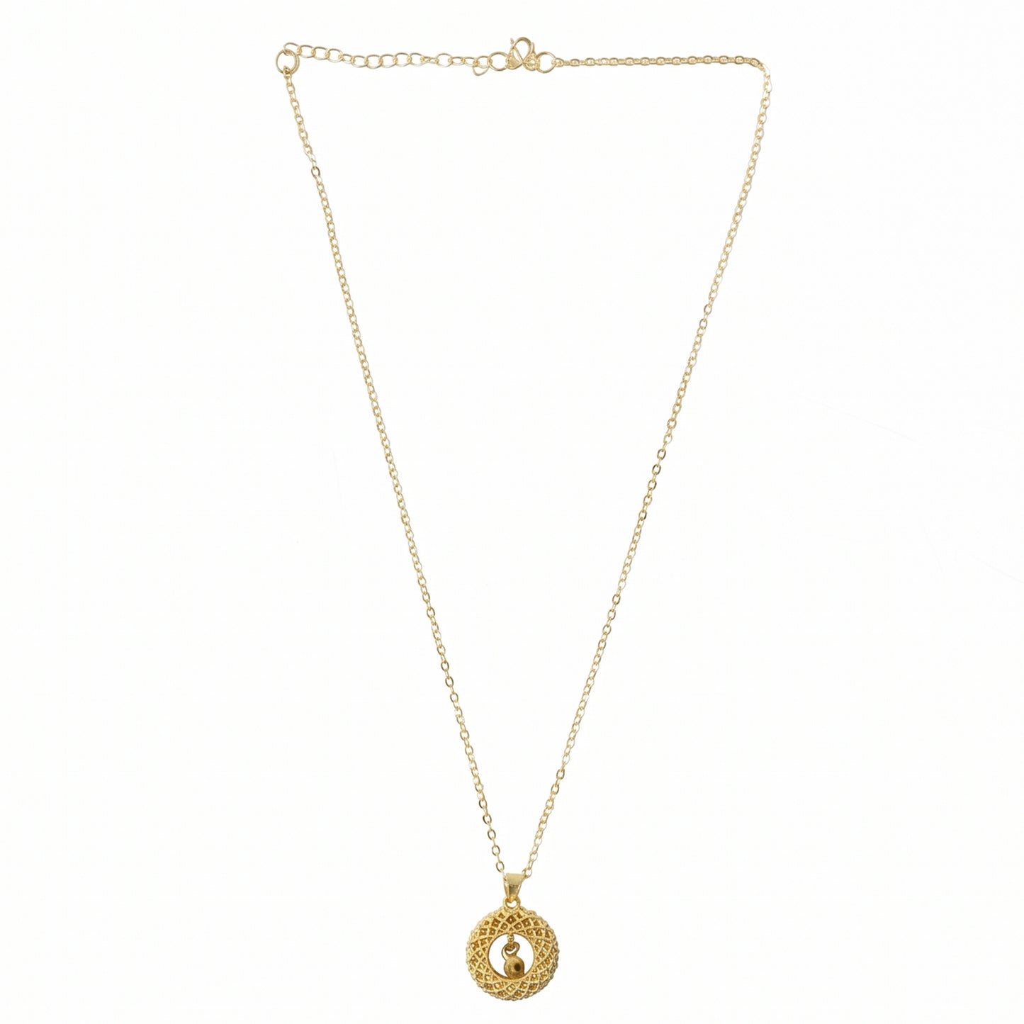 Stylish Fancy Golden Necklace with Intricate Design (1 Pc)