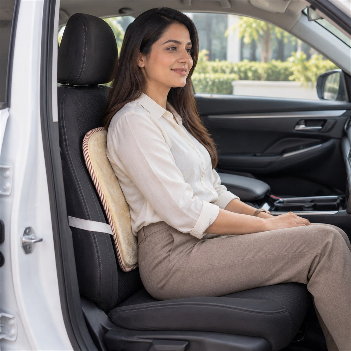 Car seat backrest cover mesh elastic strap
