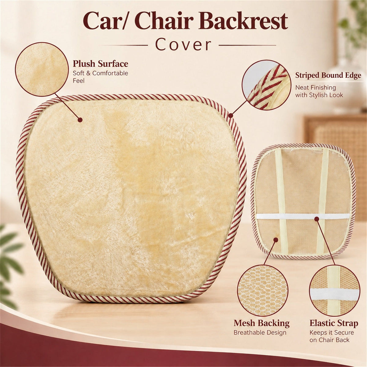 Backrest cover mesh detail
