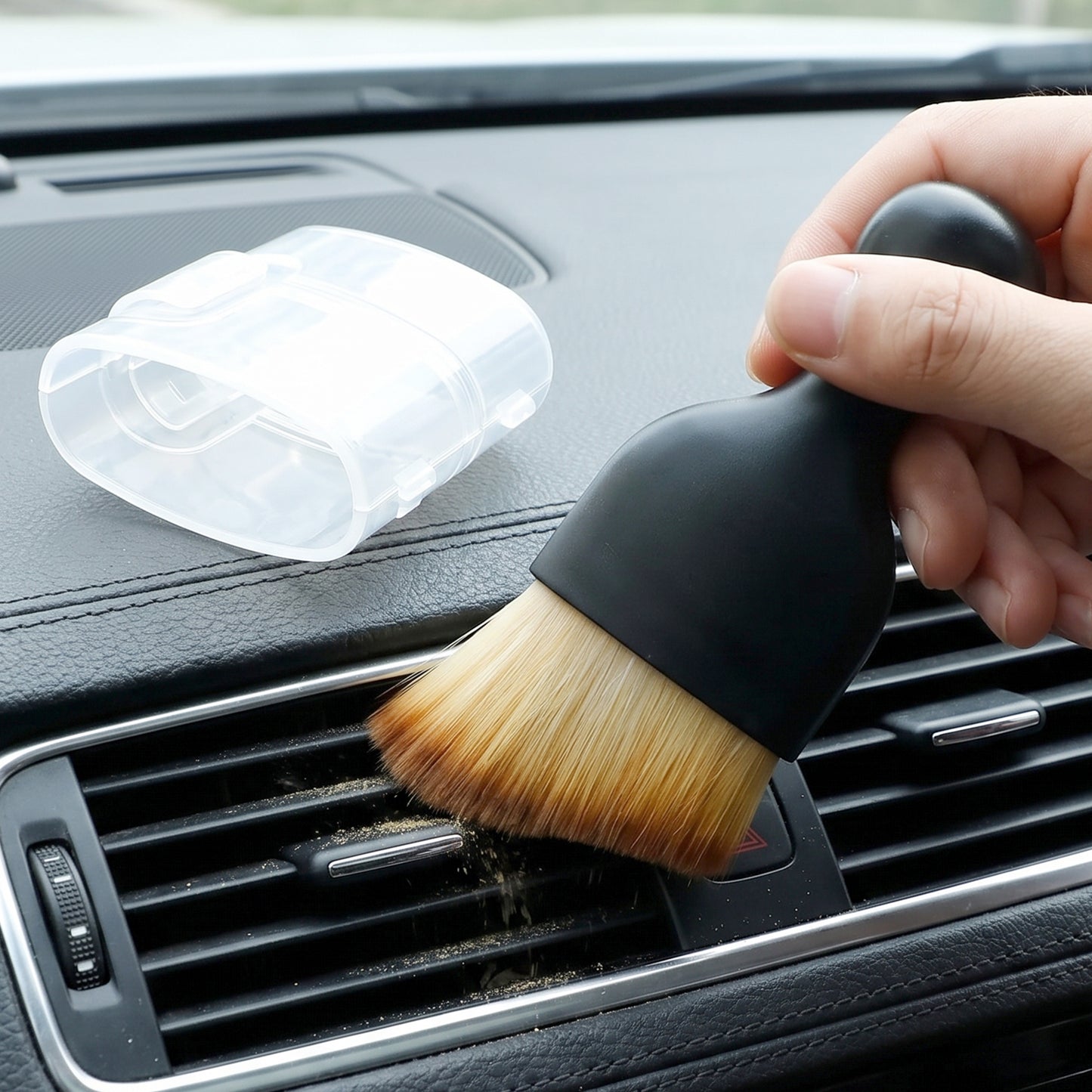 Mini Car Interior Cleaning Soft Brush -Car Cleaning Brushes Duster (1 Pc)