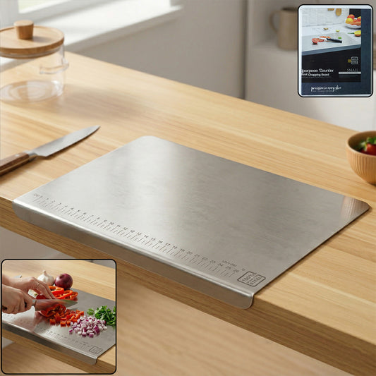 Stainless Steel Chopping Board 35.5x29 Cm, 1mm Thickness 1 Pc