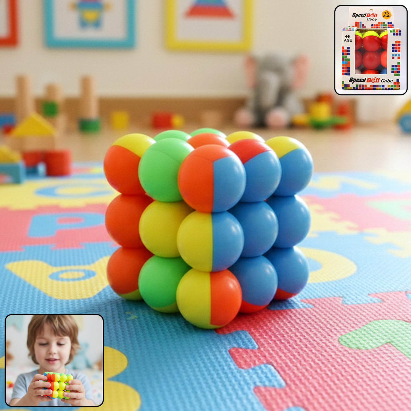 Speed Ball Cube Toy â€“ Colorful Puzzle Cube
