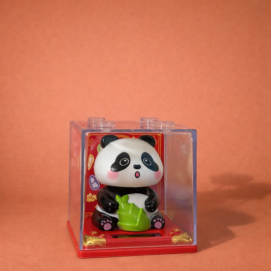 Solar Powered Head-Shaking Panda Toy â€¢ Cute Dashboard Bobble Panda