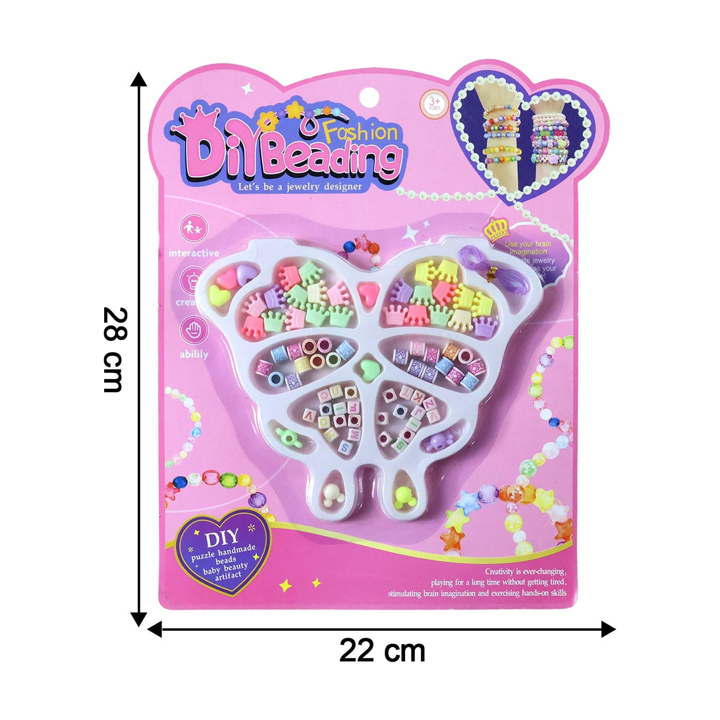 DIY Fashion Beading Jewellery Making Kit (1 Set)