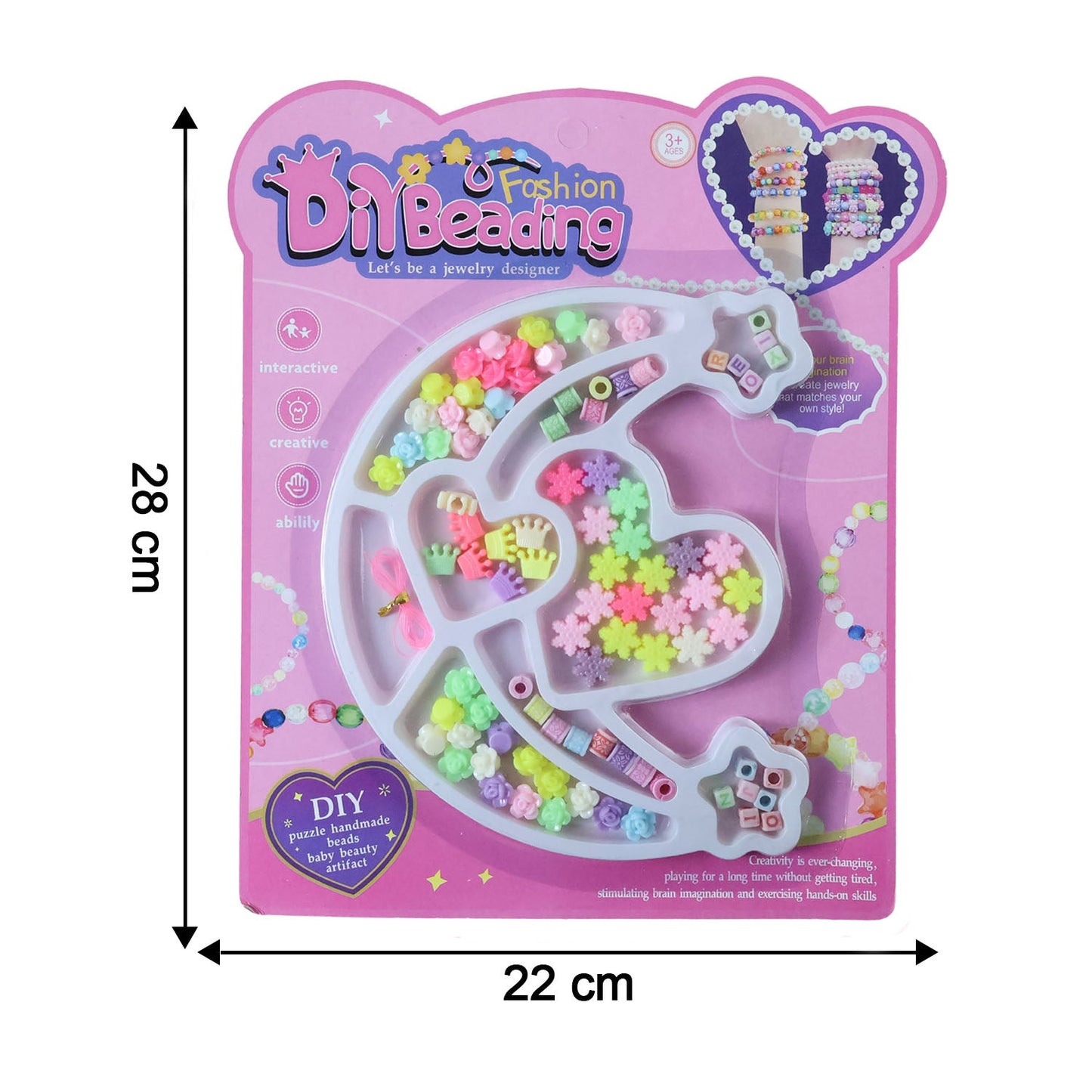 DIY Fashion Beading Jewellery Making Kit (1 Set)