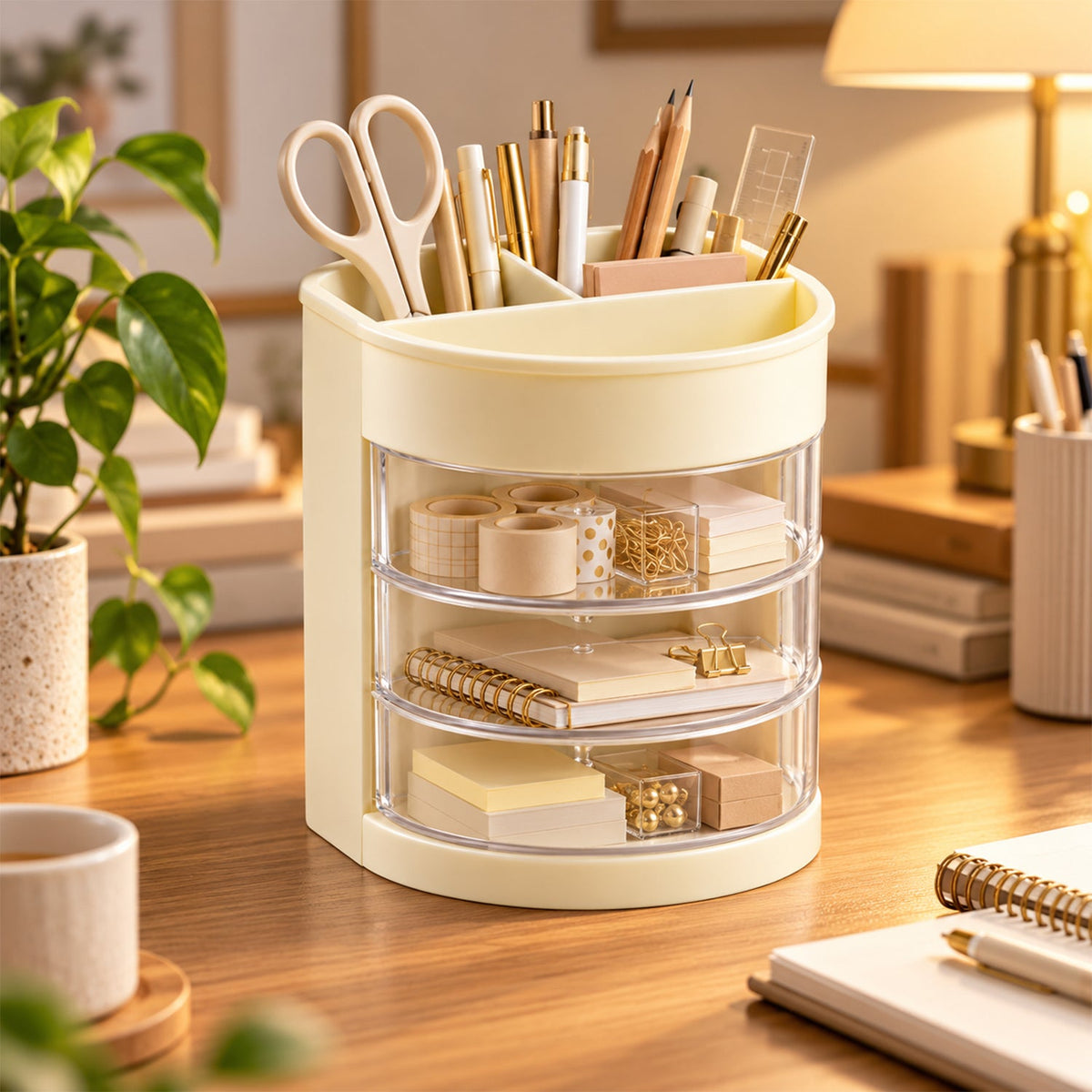 Pen holder drawers detail