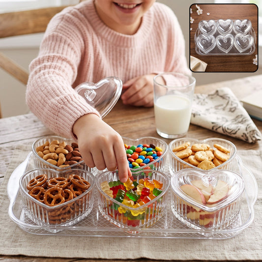 Heart shape dessert bowl set