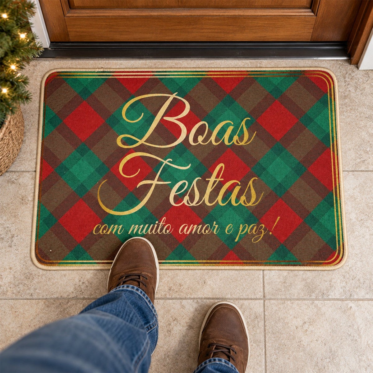 Floor mat check texture detail