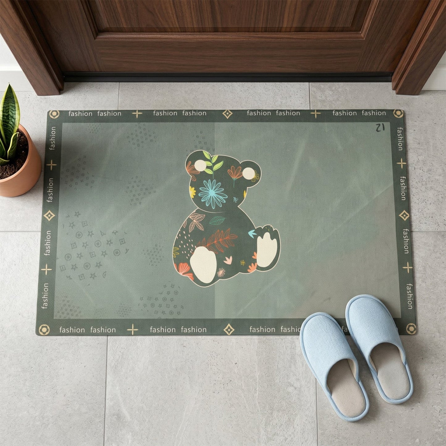 Premium Designer Anti Slip Door Mat (1 Pc, Mix Design)