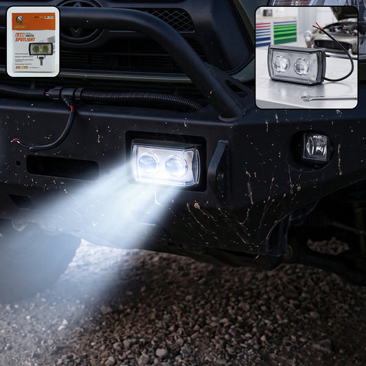3 Mode LED Spotlight Universal Ultra Mini Double Lens Fog Light (1 Pc)
