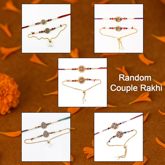 Designer Lumba Rakhi for Bhabhi showcasing intricate traditional design