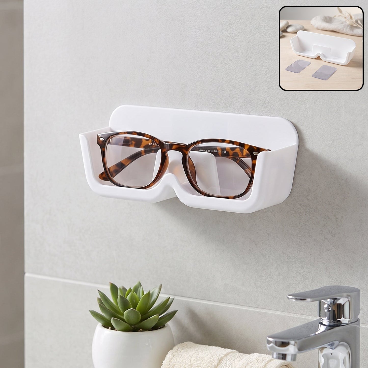 Plastic sunglasses holder stand wall mounted eyewear rack
