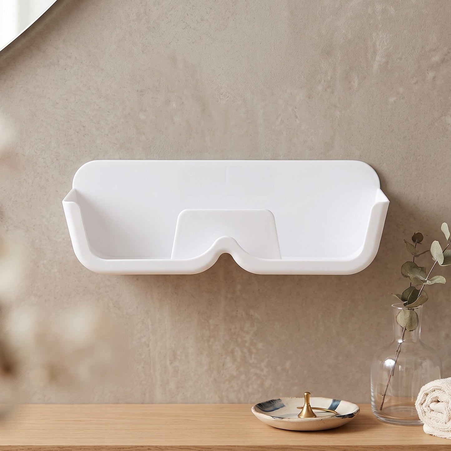 Eyewear rack keeping glasses organised and scratch free