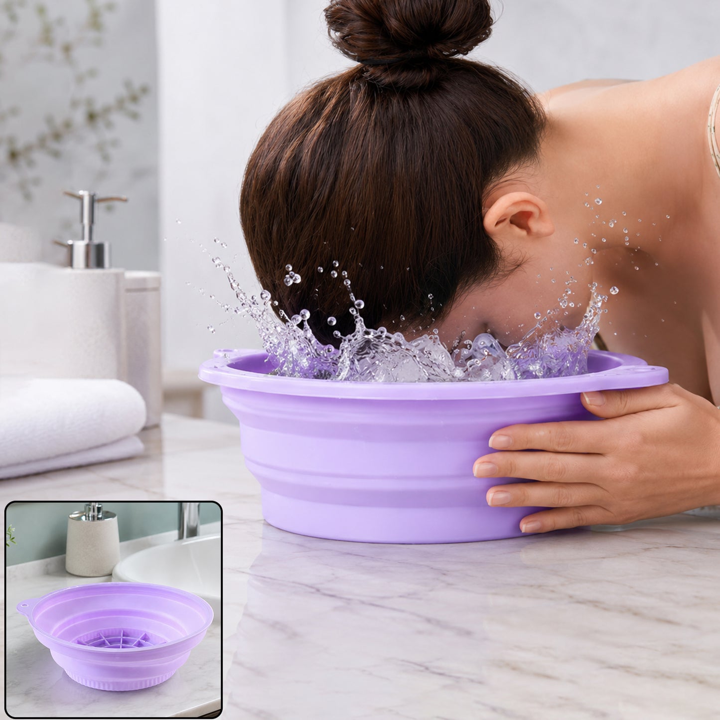 Facial Ice Bowl for Skin Care Ice Therapy Face Cooling Mold (1 Pc)