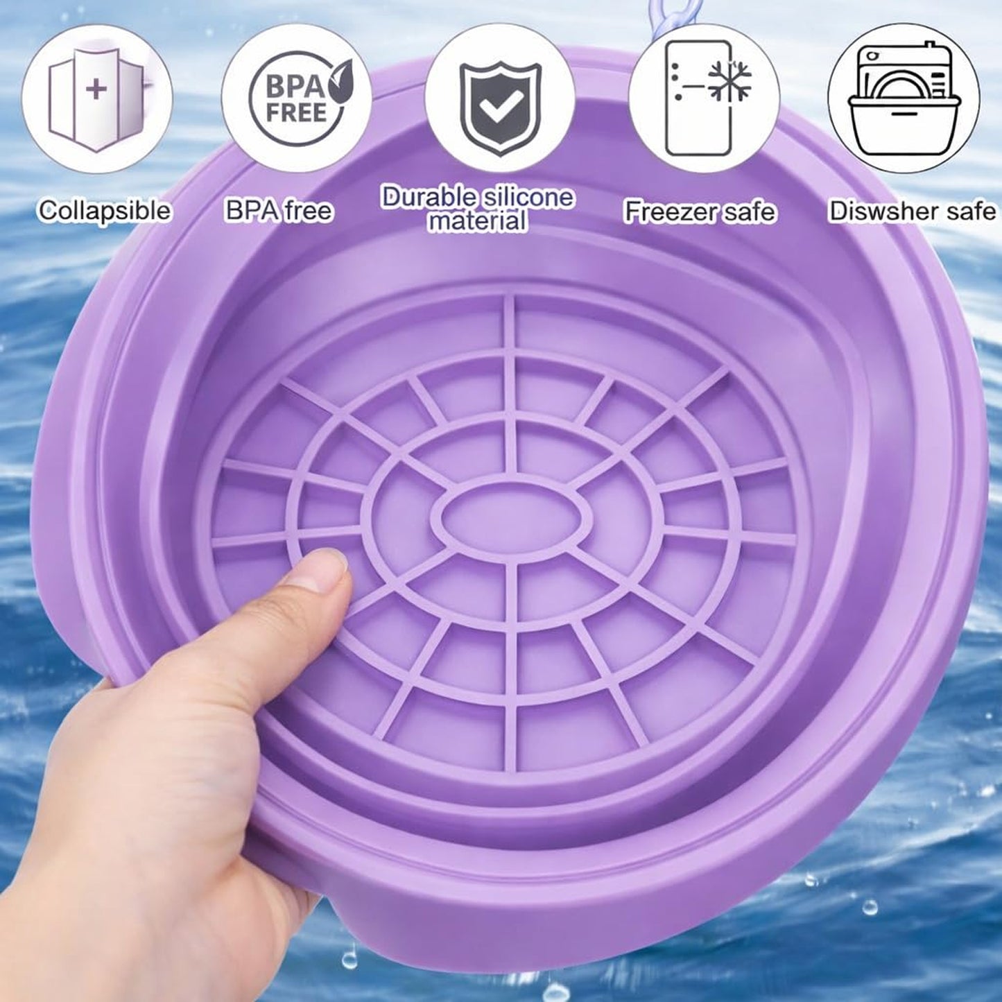 Facial Ice Bowl for Skin Care Ice Therapy Face Cooling Mold (1 Pc)