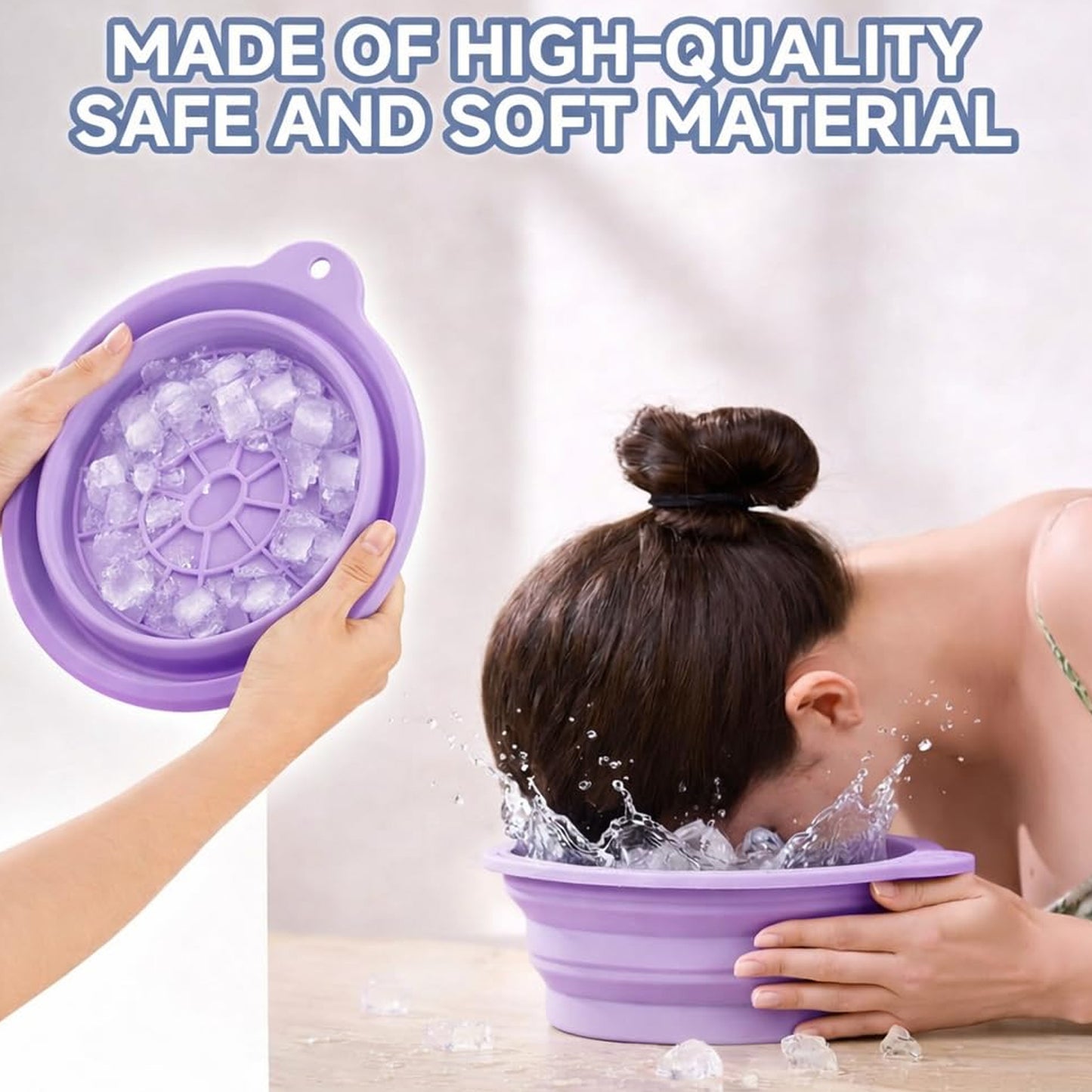 Facial Ice Bowl for Skin Care Ice Therapy Face Cooling Mold (1 Pc)