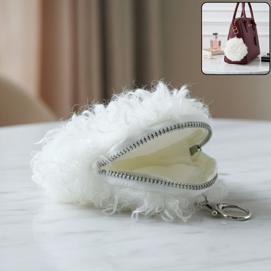 Soft Fluffy Mini Coin Purse (1 Pc)