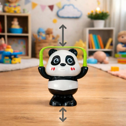 Wind-Up Jumping Panda Toy with Moving Arms for Kids