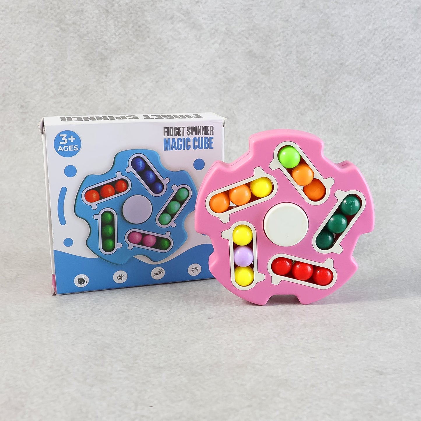 Fidget Magic Cube Spinner Toy â€“ Multi-Track Finger Puzzle