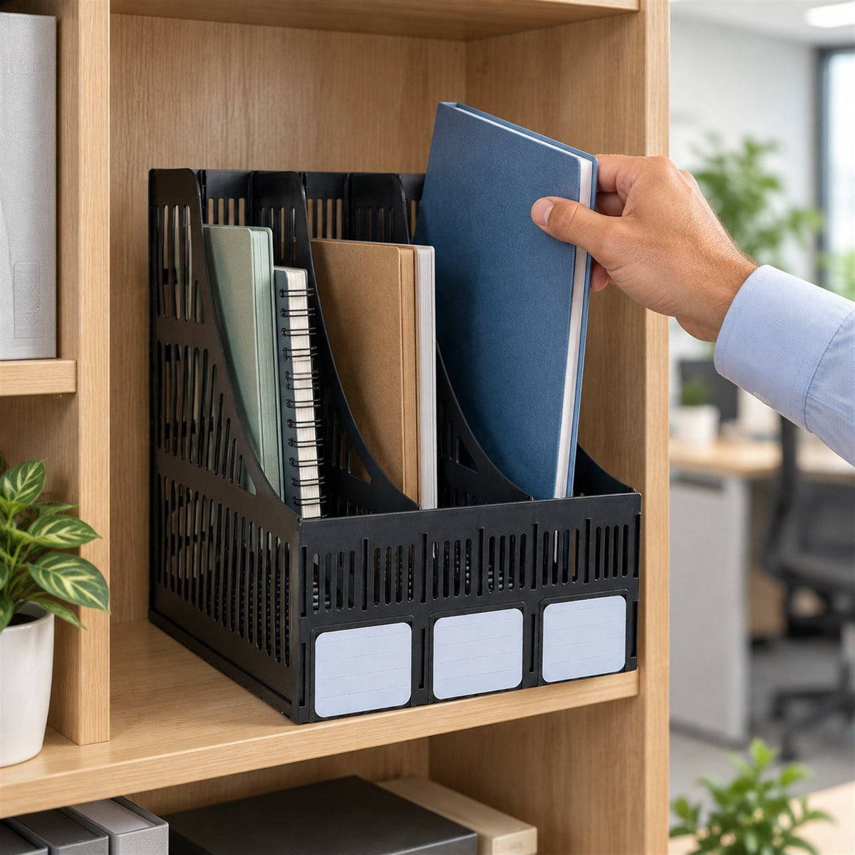 Document stand white bg