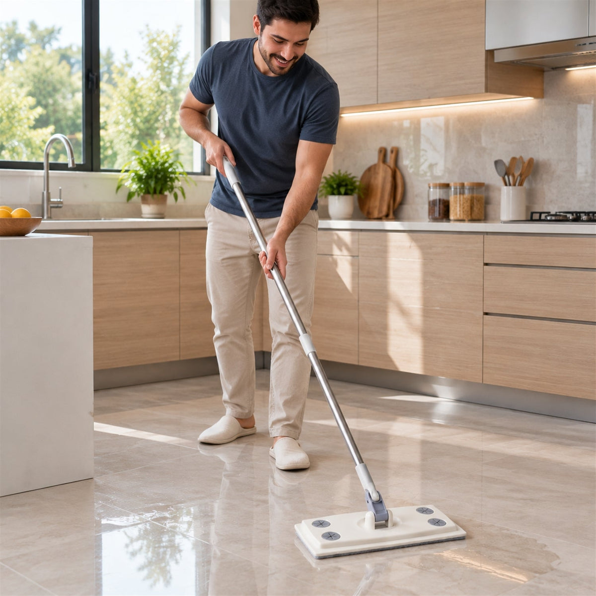 Flat mop rod detail