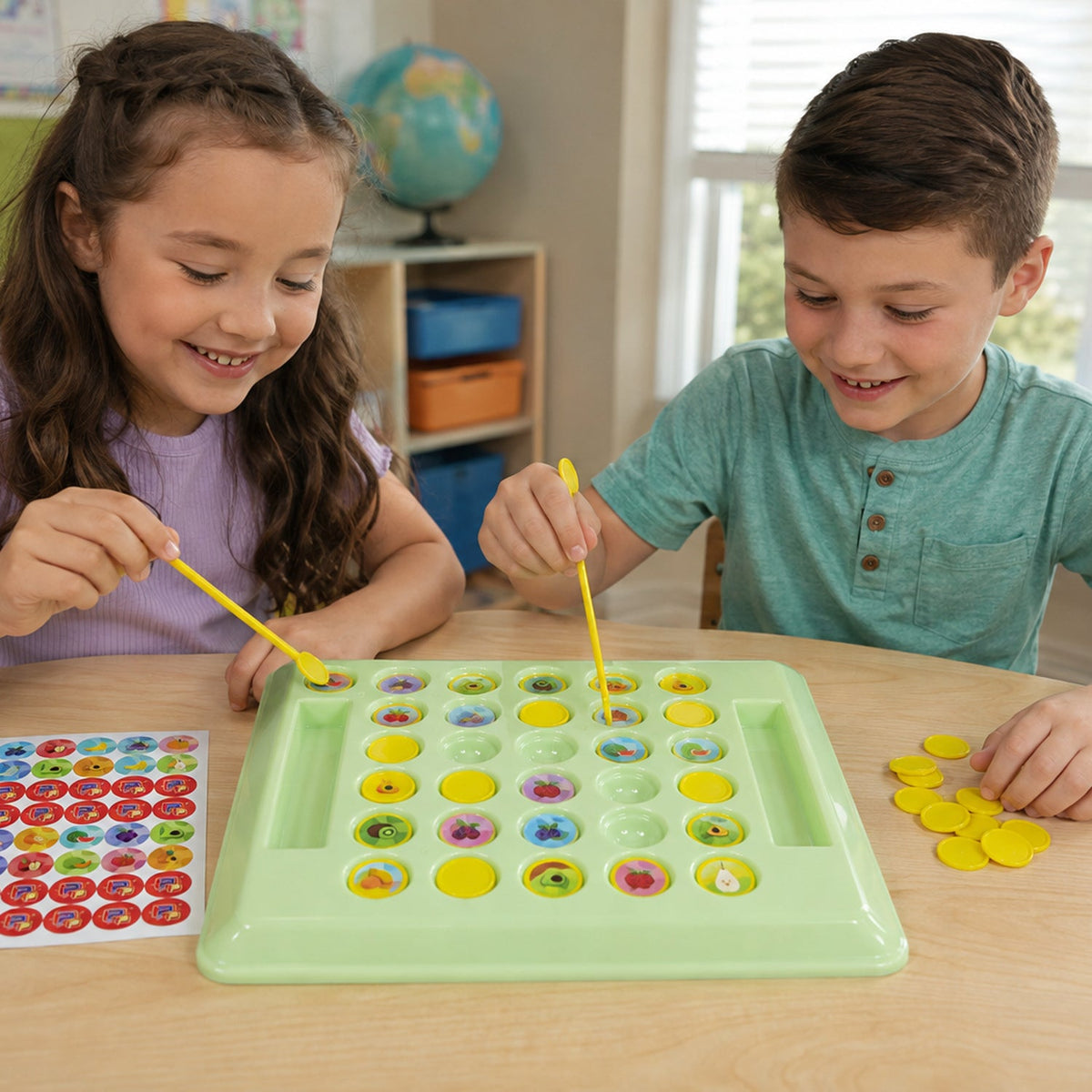 Fruit memory game kids learning