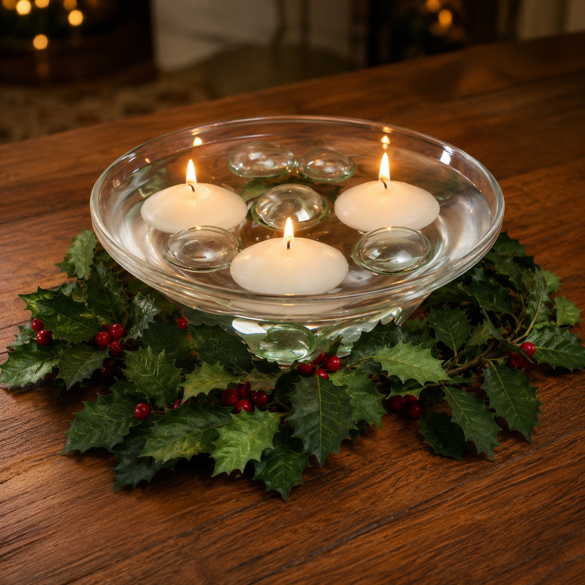 Floating Candle Holder (1 Pc): Romantic Ambiance, Table Decor