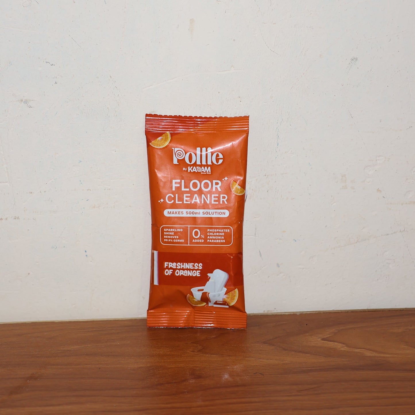 Pollic Kadam Concentrated Floor Cleaner Sachet â€“ Orange Fresh Fragrance (50 Gm)