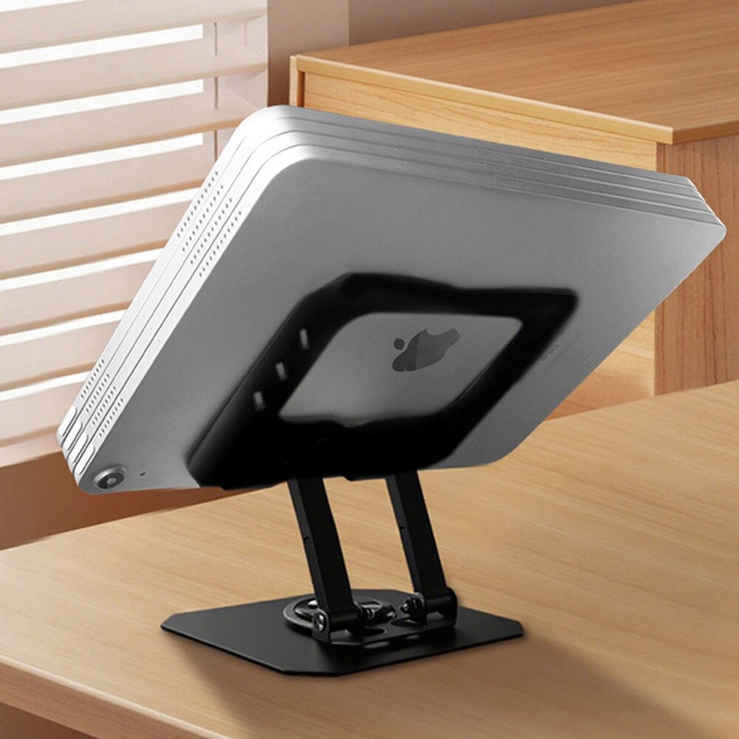 Foldable Adjustable Metal Laptop Stand (1 Pc)