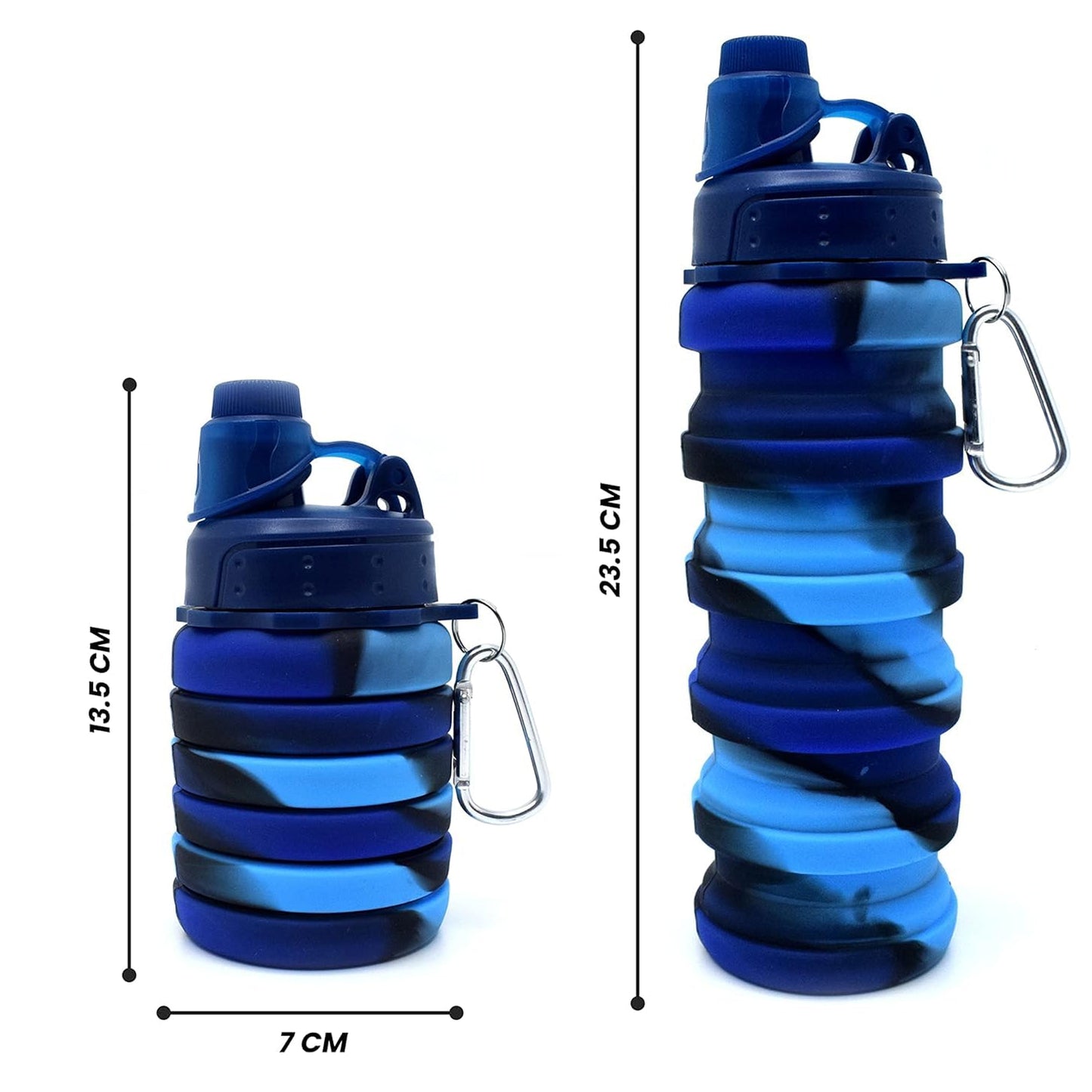 Colorful Collapsible Silicone Water Bottle (1 Pc)