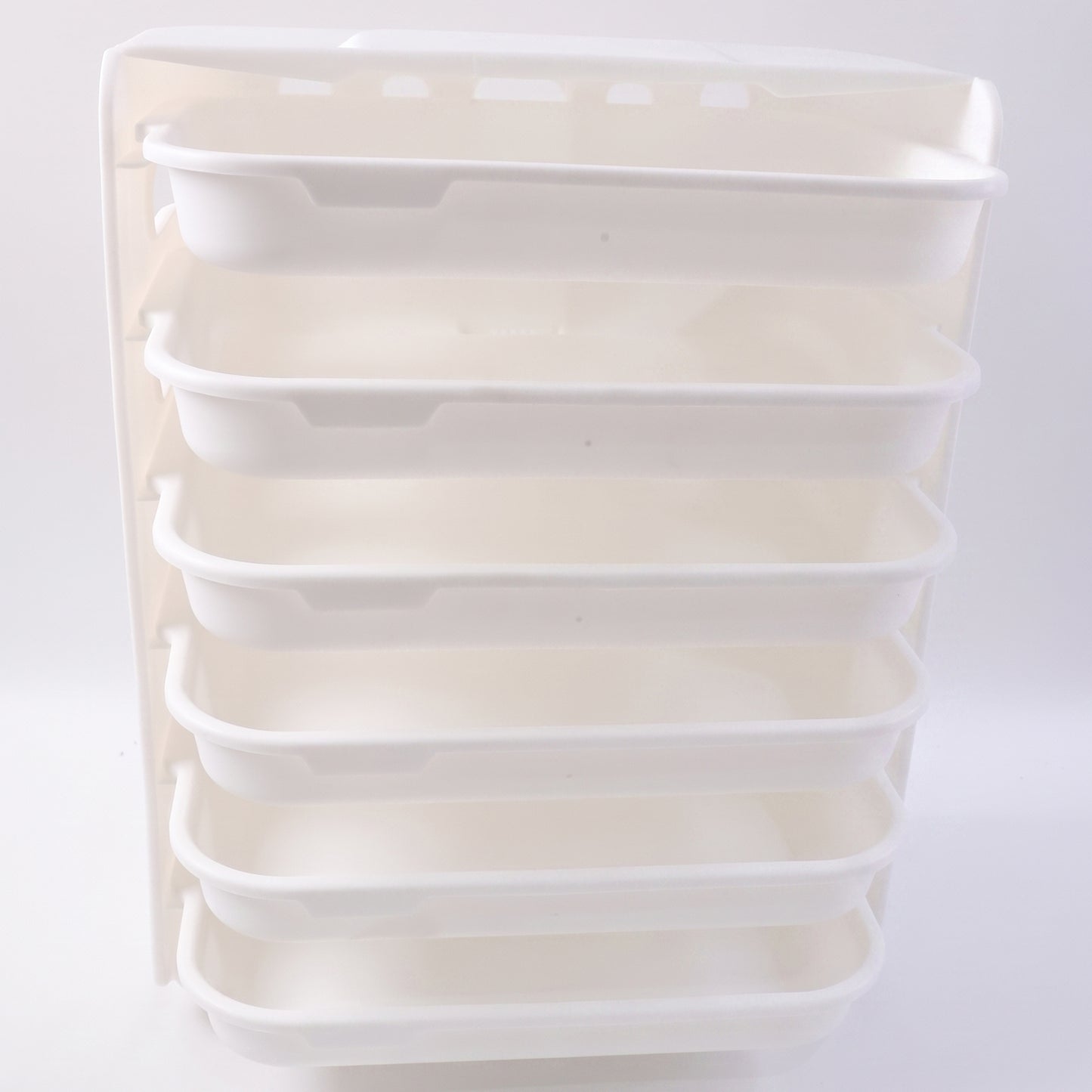 Wall Mount 6-Layer Food Storage Rack – Stackable, Space-Saving Organizer