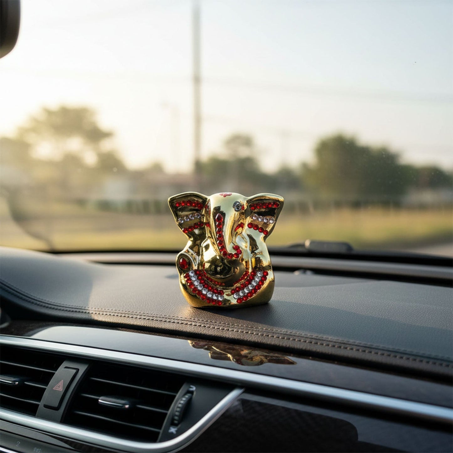 Golden Lord Ganesha Idol Decorative Showpiece (1 PC)