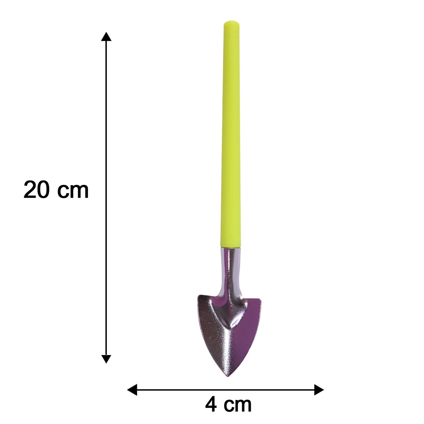 Size diagram of mini gardening tool set showing dimensions