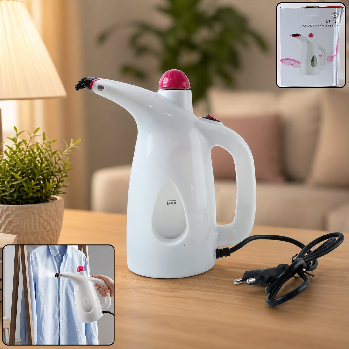 Multi-Functional Garment Steamer (1 Pc, 200ML Capacity)