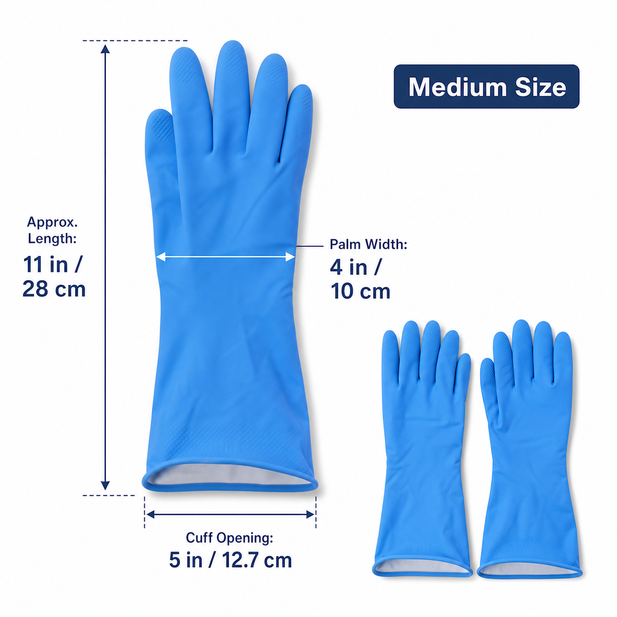 Blue gloves multipurpose use