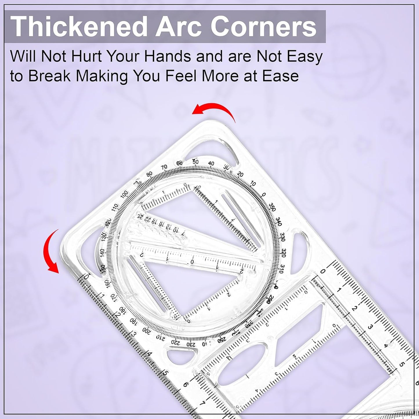 Multi-Functional Geometry Drawing Tool (1 Pc)