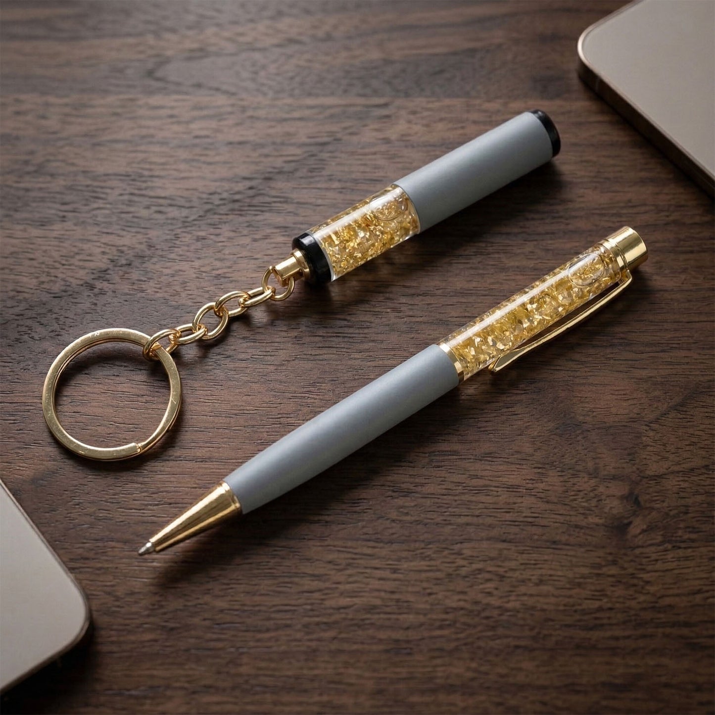premium metal pen with keychain gift 