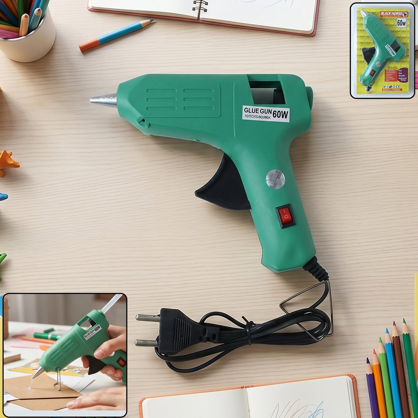 Hot Melt Glue Gun – 60W for Crafts & Quick Repairs | Indo Glow