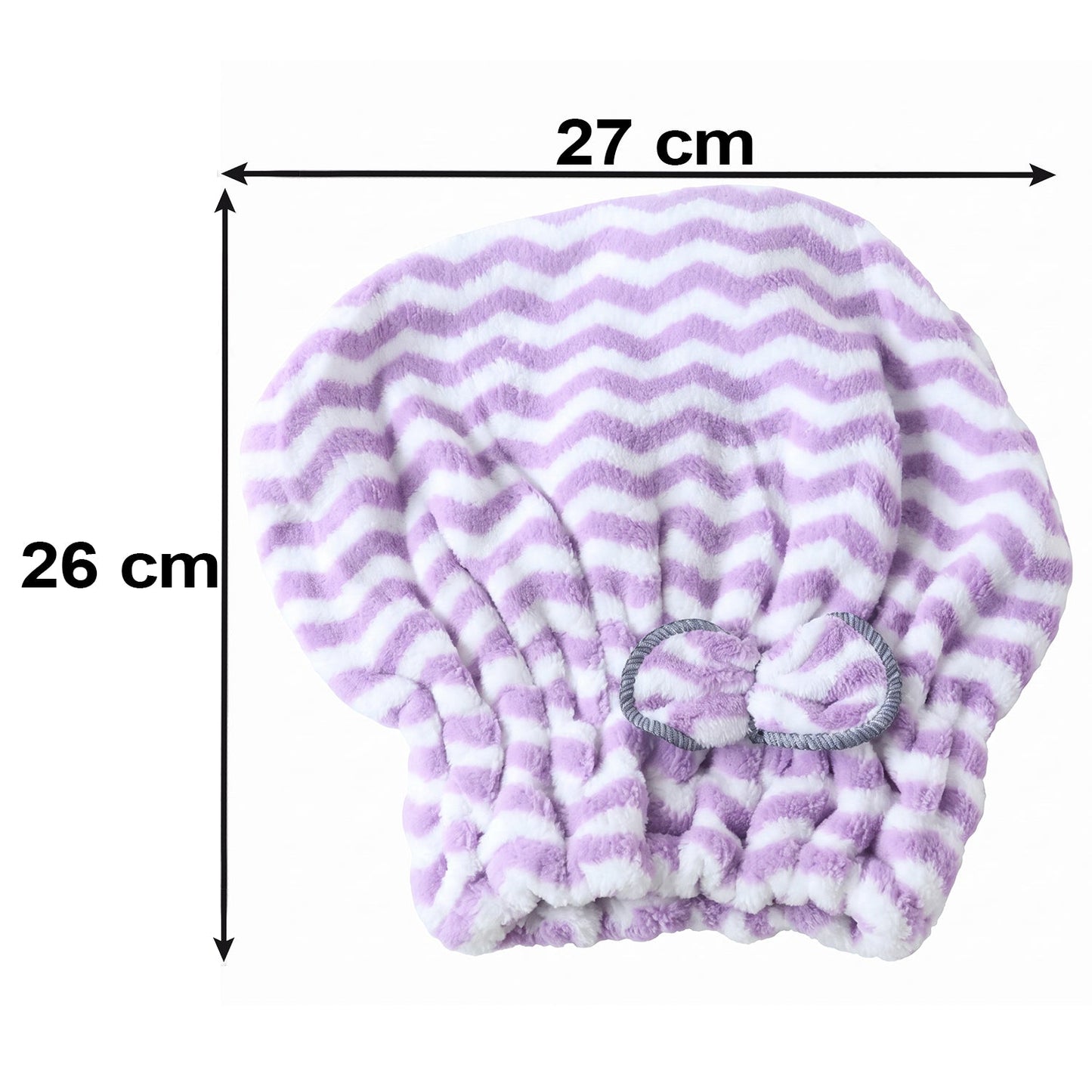 Hair towel wrap size details