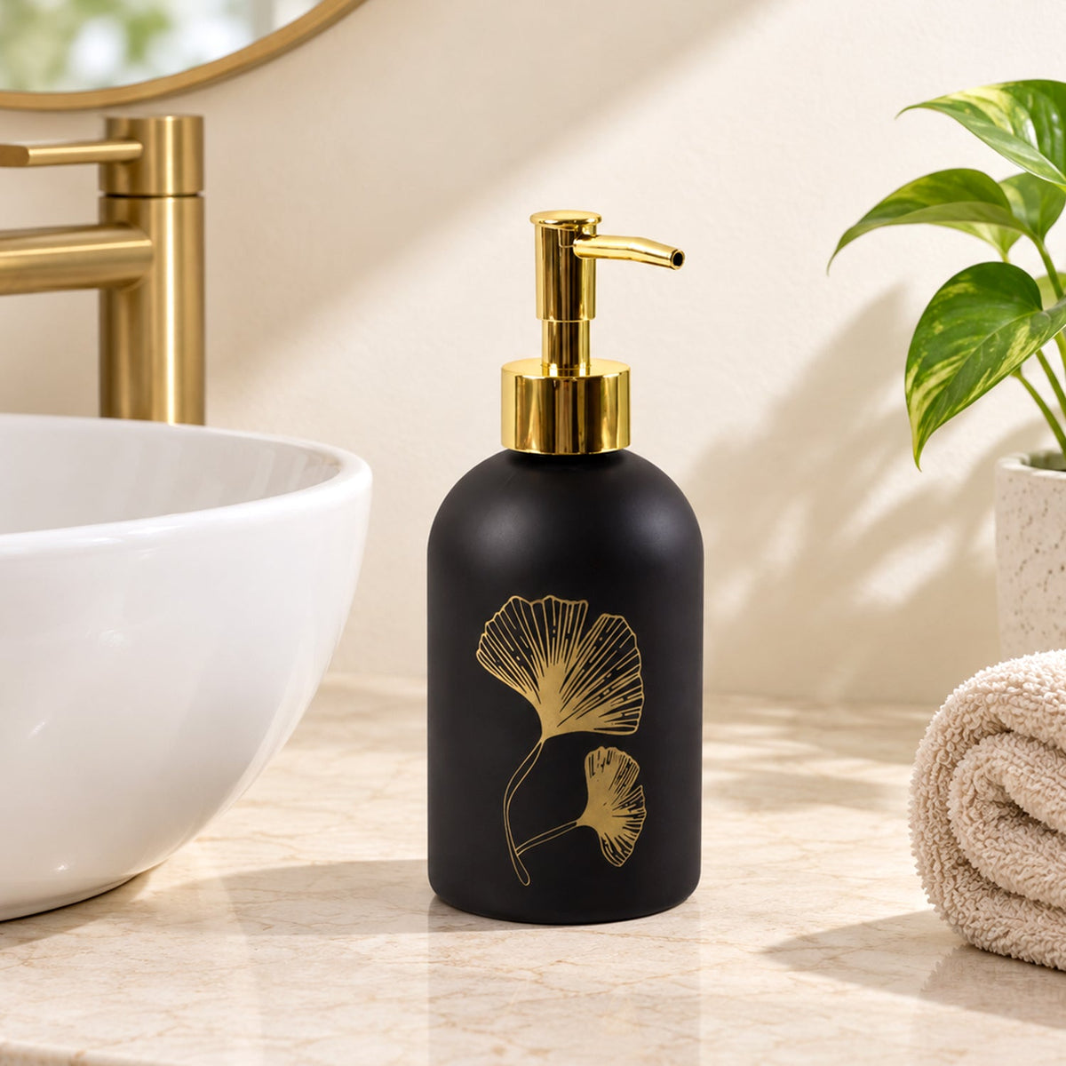 Hand wash dispenser bottle bathroom