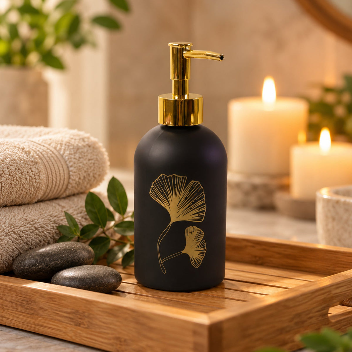 Soap dispenser white bg