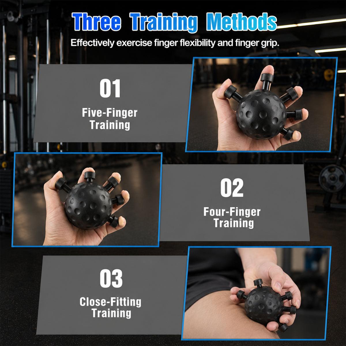 Eagle Claw Hand Grip Strengthener Finger Trainer Ball (1 Pc)