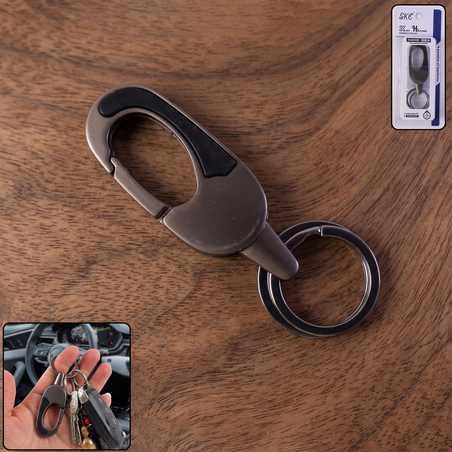Premium Metal Keychain For Car And Bike Key Holder (1 Pc)