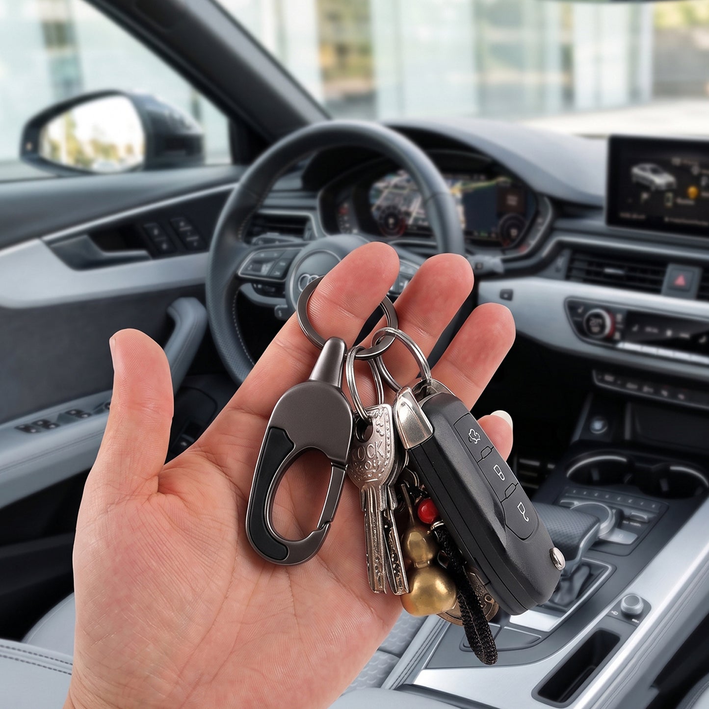 Premium Metal Keychain For Car And Bike Key Holder (1 Pc)