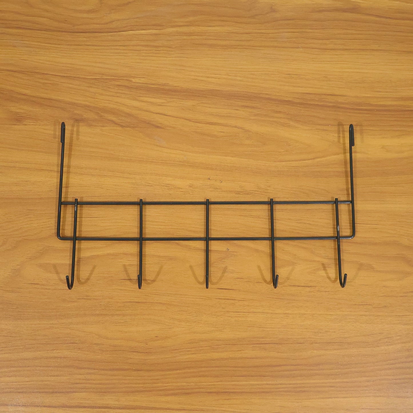 Premium Over The Door Metal 5 Hook Rack 1 Pc
