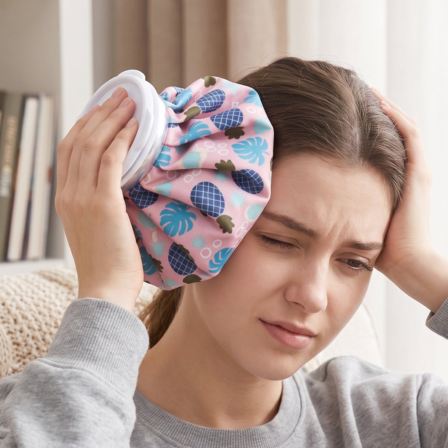 Reusable Ice Bag for Pain Relief Hot Cold Therapy Headache Fever (1 Pc)