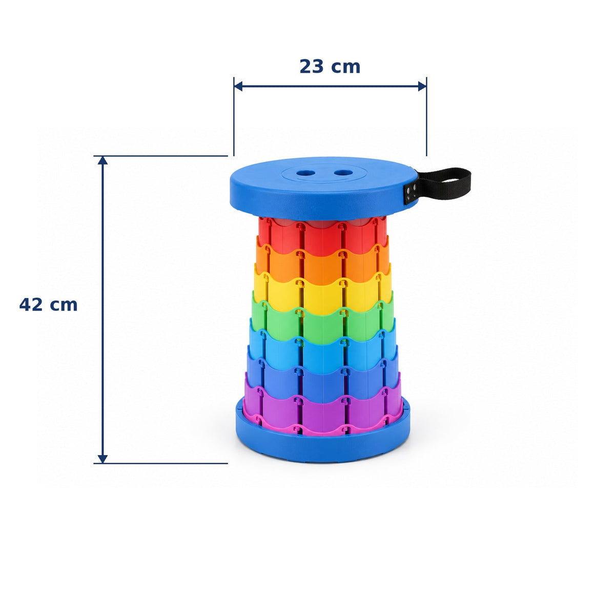 Folding stool size guide