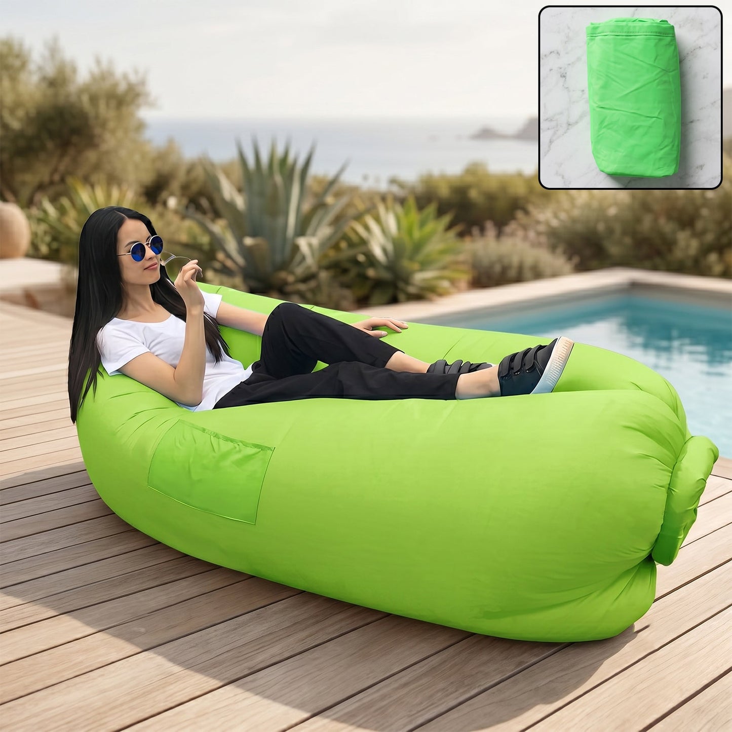 Portable Inflatable Lazy Sofa Bed 