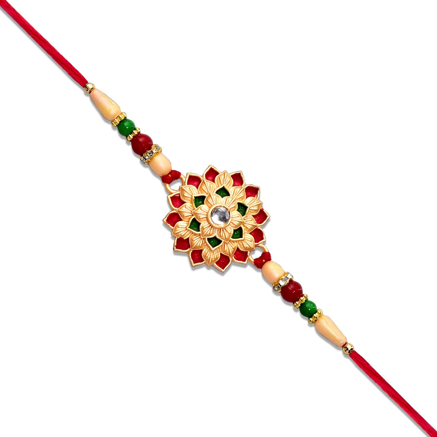 Flower Design Rakhi with comfortable thread, ready to gift your brother for Raksha Bandhan